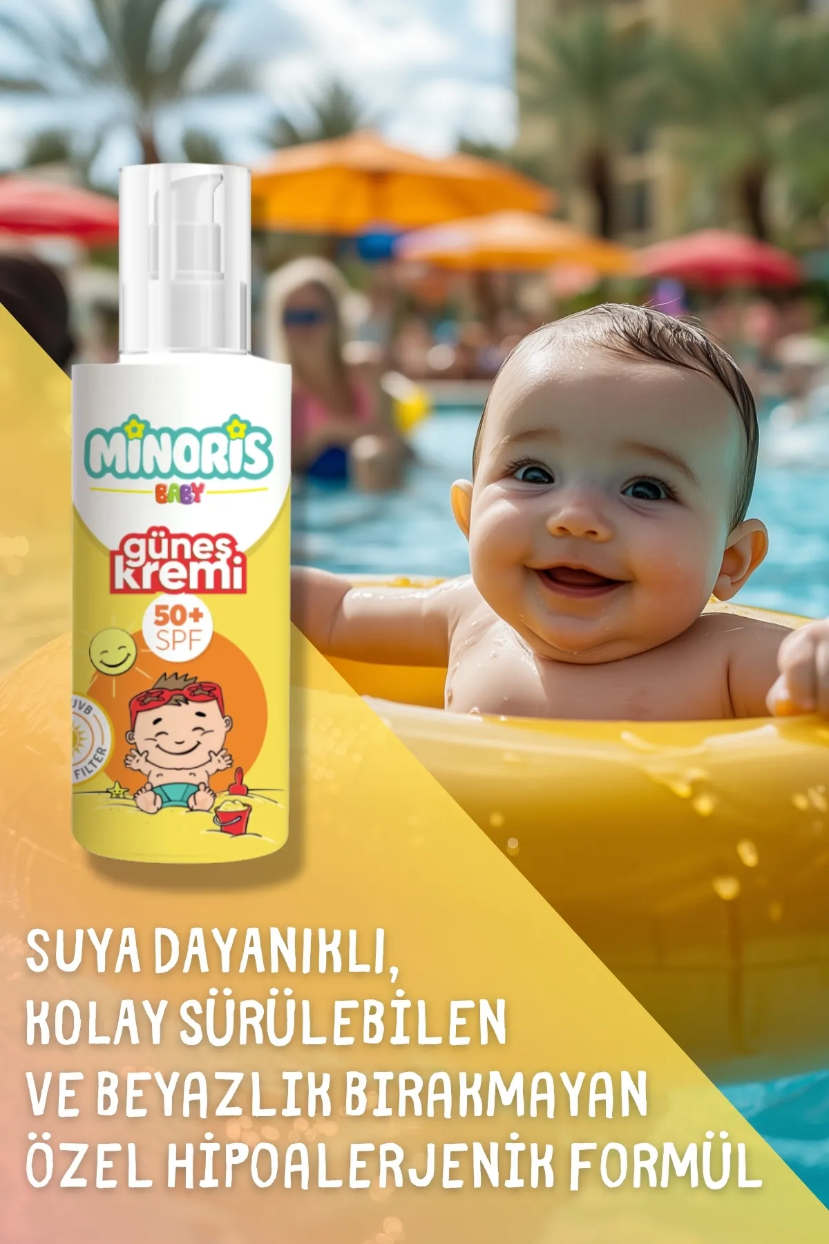 Minoris Baby Organik Güneş Kremi 50 Spf 150ml
