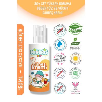 Minoris Baby Organik Güneş Koruyucu Sprey Krem 30 SPF 150ml