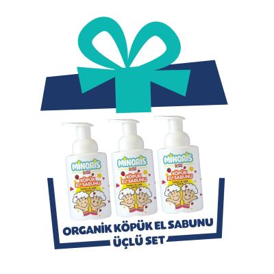 Minoris Kids Organik Köpük El Sabunu 3lü Set